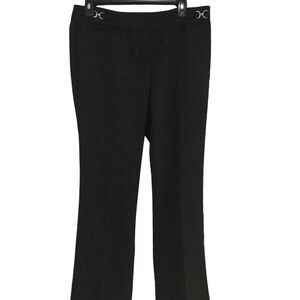 New York and Company Charcoal Gray Tweed Like Pant Sz 6